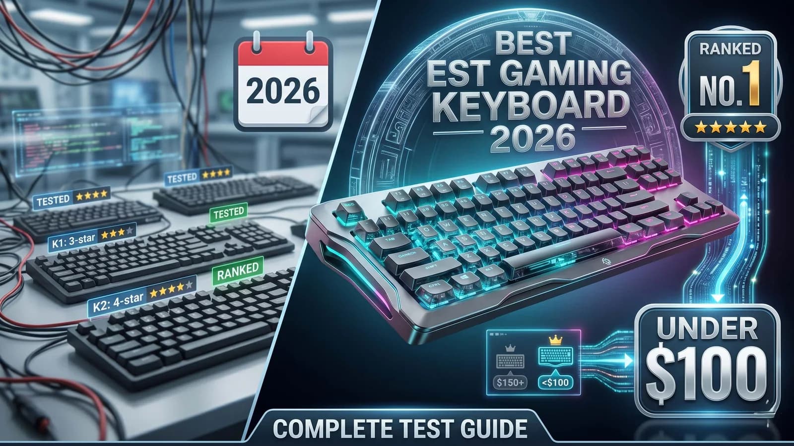 Best Gaming Keyboard Under $100 in 2026 (Tested & Ranked)