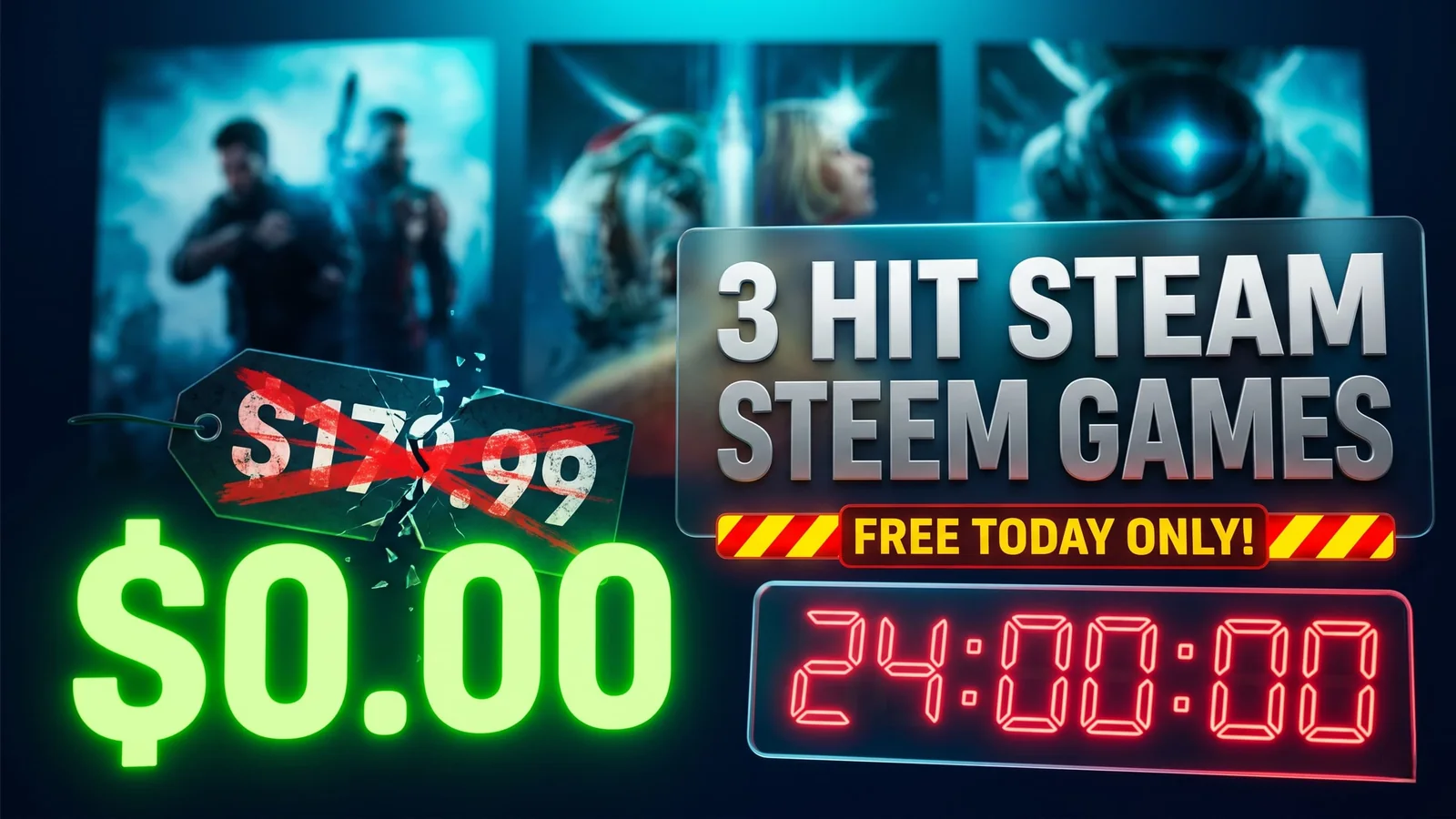 3 Hit Steam Games Are Completely Free to Play For 24 Hours Today